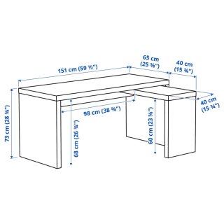 Escritorio Malm Ikea Madera