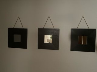 Marcos decorativos madera y cristal