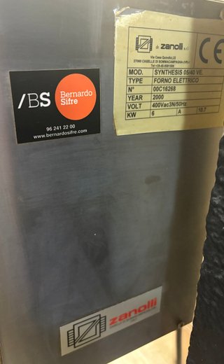 HORNO DE CINTA HOSTELERÍA PROFESIONAL ZANOLLI