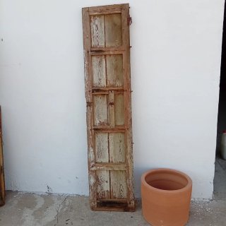Puerta madera maciza antigua con clavos 210x47