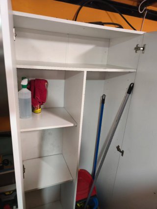 Armario Cocina Escobero Blanco