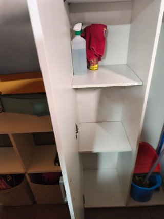 Armario Cocina Escobero Blanco