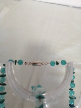 Collar y Pulsera aguamarina