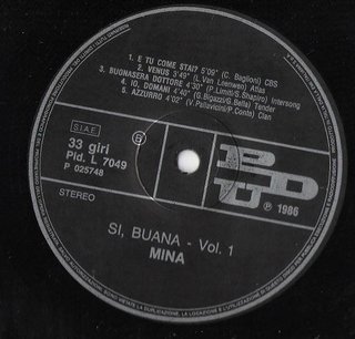 Mina - Si, Buana 7" 45 RPM 1986 PDU