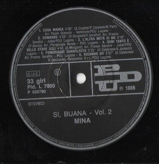 Mina - Si, Buana 7" 45 RPM 1986 PDU