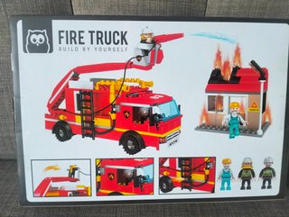 Camión Bomberos y Estación Bloques Construcción