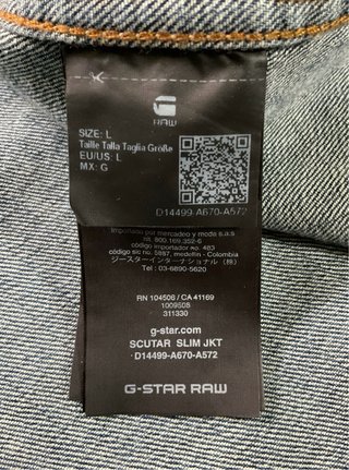 Chaqueta Vaquera G-Star RAW Talla L