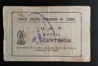 Motril (Billete local Guerra Civil) 5 Céntimos