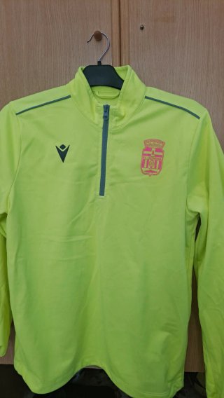 Sudadera FC Cartagena Macron Amarillo Fluorescente