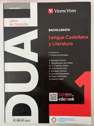 Lengua Castellana 1º Bachillerato – Vicens Vives