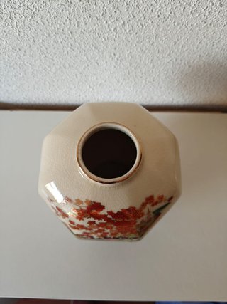 Jarrón Satsuma Vintage Japón Pan de Oro