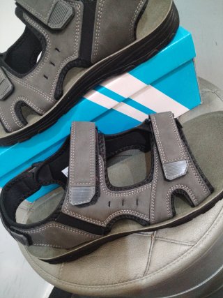 Sandali uomo n.44 strappo grigio