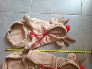 Trajes disfraz reno Navidad para perros