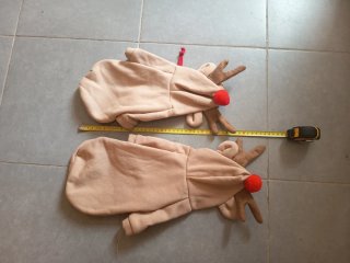 Trajes disfraz reno Navidad para perros