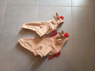 Trajes disfraz reno Navidad para perros