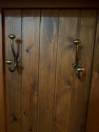 Recibidor madera espejo perchero armario