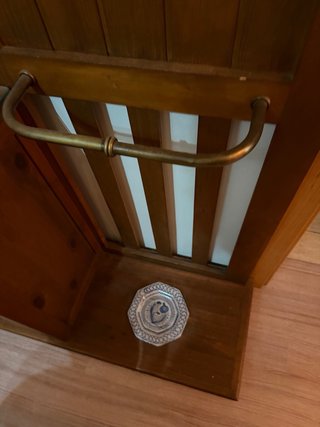 Recibidor madera espejo perchero armario