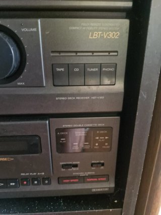 Sistema de audio Sony: Tocadiscos, CD, Cassette