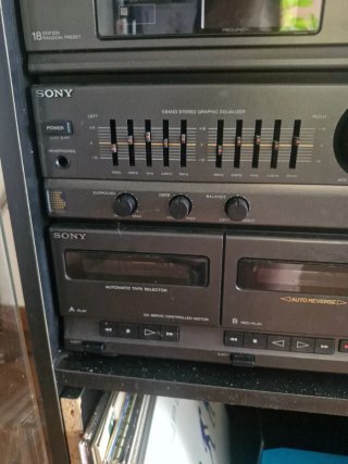 Sistema de audio Sony: Tocadiscos, CD, Cassette