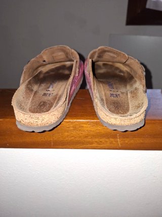 Birkenstock Boston custom Tg 38 Rosa Paint Splatte