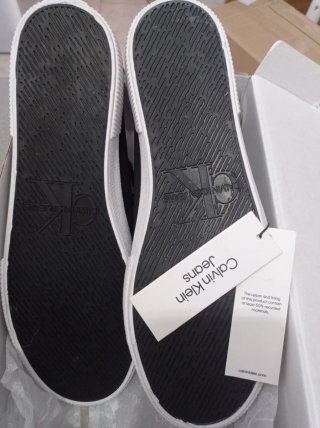 Zapatillas Calvin Klein Unisex Negras Blancas Nuev