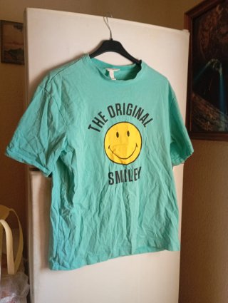 Blusa Teal con Smiley Original