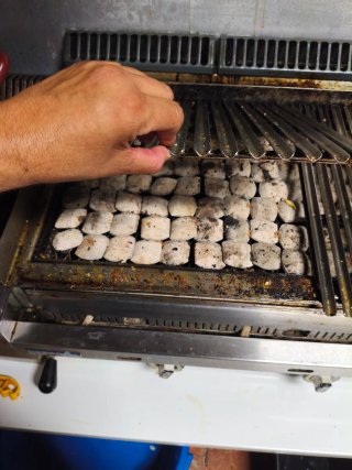 Parrilla Gas Hostelería de Briquetas Cerámicas