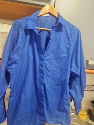 Camisa Purificación García azul mujer