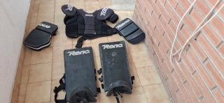 Peto y protecciones portero hockey juvenil