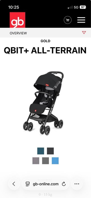 Silla de paseo y de viaje QBIT+ ALL-TERRAIN