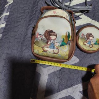 Conjunto Bolsito y monedero con dibujo