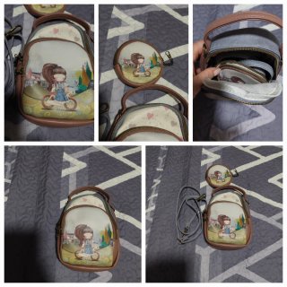 Conjunto Bolsito y monedero con dibujo