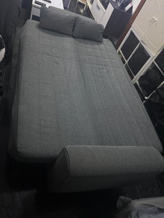 Sofá Cama Gris Tela