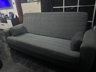 Sofá Cama Gris Tela