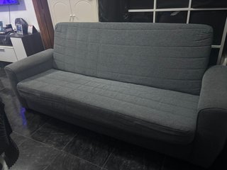 Sofá Cama Gris Tela