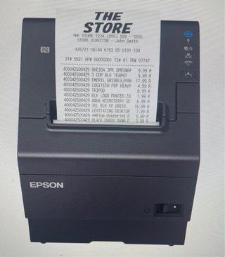 Impresora de Tickets Epson Negra