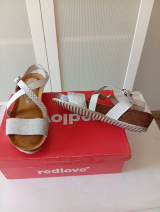 MÜLLER Sandalias Blancas Mujer
