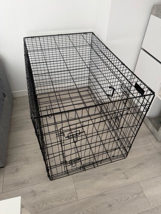 Jaula para perro con bandeja