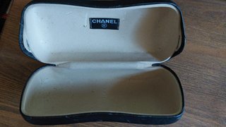 Occhiali da sole vintage Chanel marrone/oro