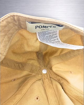 Gorra Pompeii Emilio beige arena algodón ajustable
