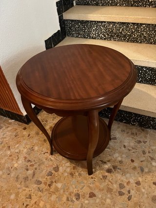Mesa auxiliar vintage de madera