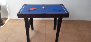 Mesa de billar y hockey 2 en 1