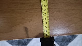 Mesa auxiliar madera y cristal (mesa camilla)