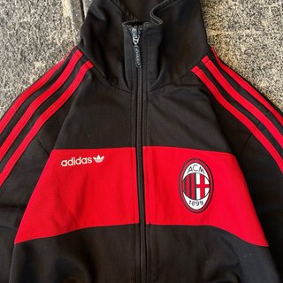 Chaqueta Adidas Originals  AC Milan Negra Roja