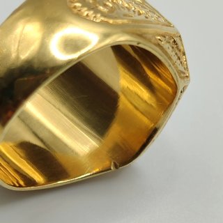 00750 ANILLO MONEDA MEXICANA DE ORO DE 18K
