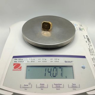 00750 ANILLO MONEDA MEXICANA DE ORO DE 18K