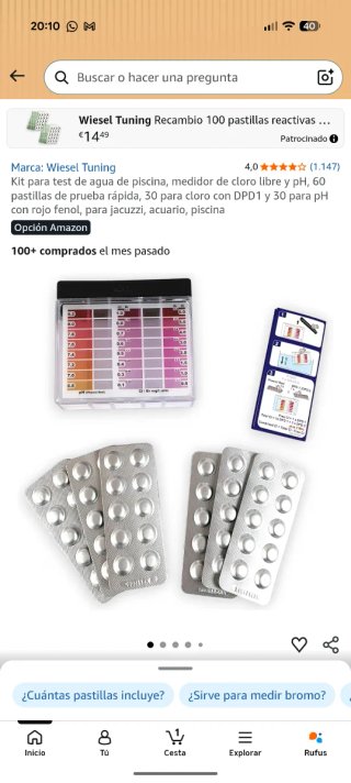 Oferta Kit Test Agua Piscina Cloro