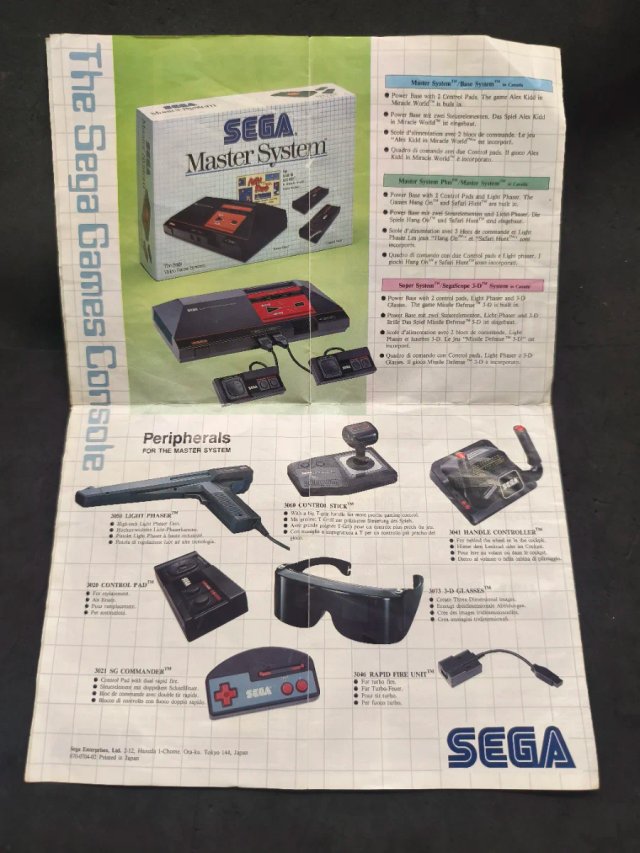 Master System Strider Sega + catalogo