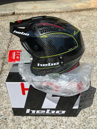 Casco Hebo Trial Zone 4 carbotech NUEVO