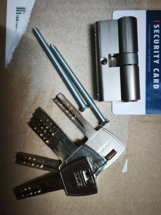 Cilindro ABUS X12R Leva Corta doble embrague.Plata